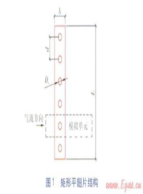 雙對(duì)稱(chēng)圓孔翅片管換熱器熱工性能模擬